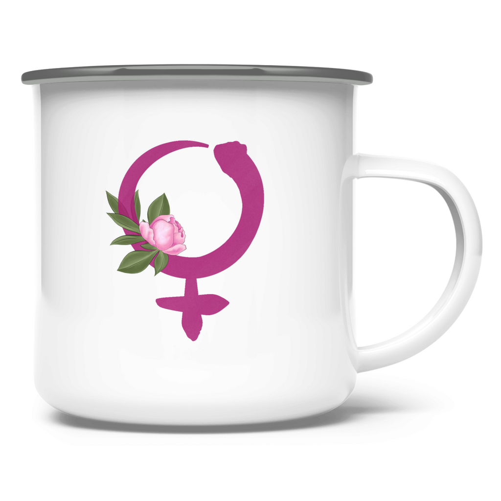 Signatur VENUS – Emaille Tasse