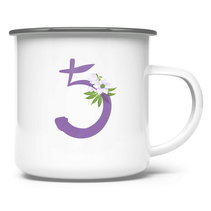 Signatur SATURN – Emaille Tasse