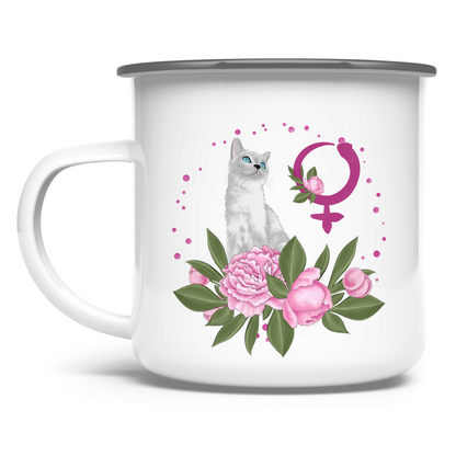 Signatur VENUS – Emaille Tasse