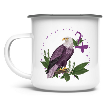 Signatur JUPITER – Emaille Tasse
