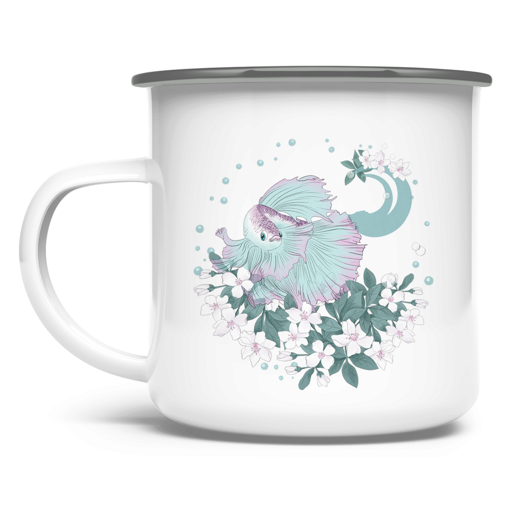 Signatur MOND – Emaille Tasse
