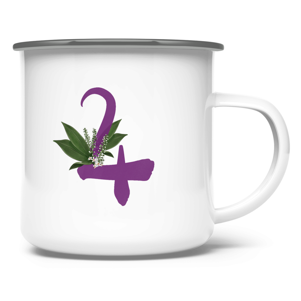 Signatur JUPITER – Emaille Tasse