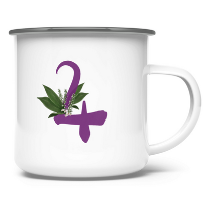 Signatur JUPITER – Emaille Tasse